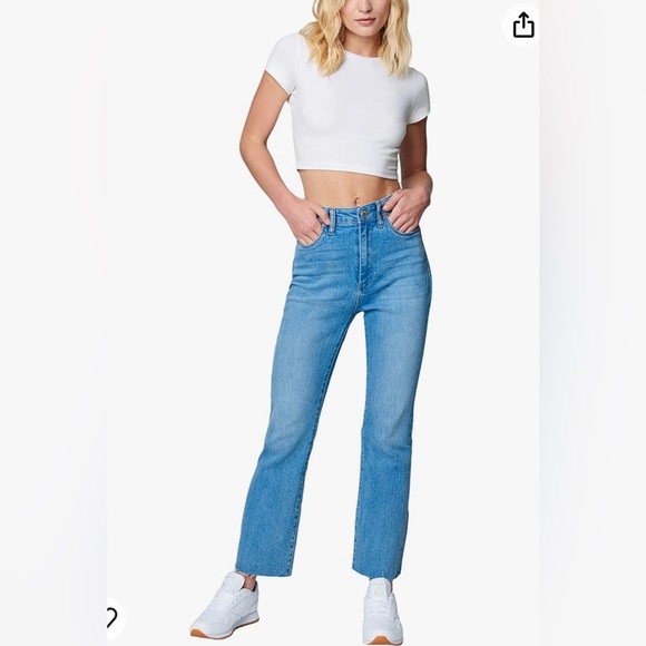 NWT BlankNYC The Varick Kick Flare jeans, medium wash, size 29in waist - Picture 2 of 14